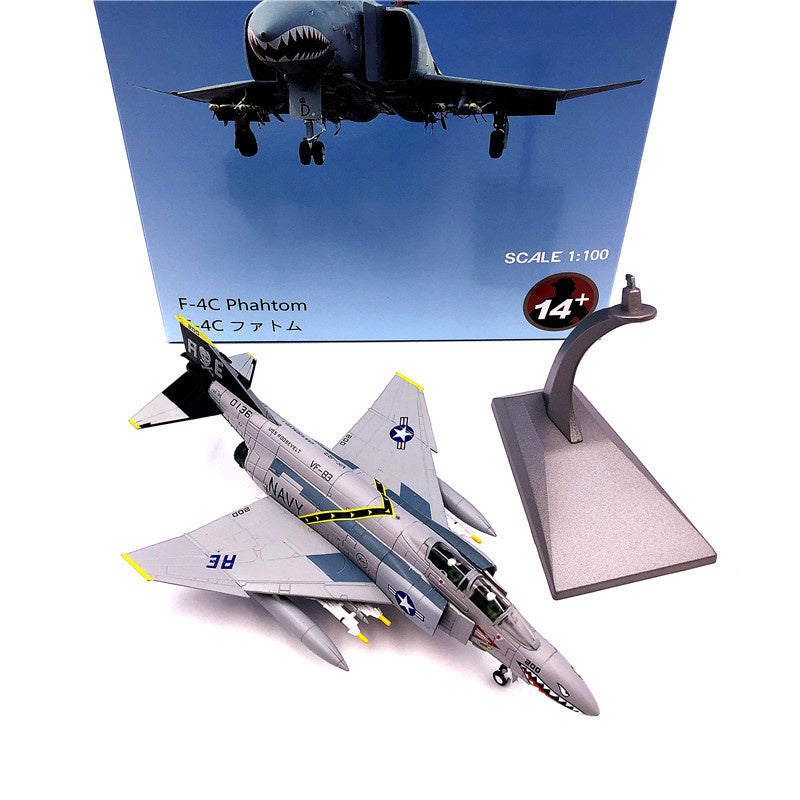 Ghost Pirate Flag Independence F4C Fighter Alloy Model