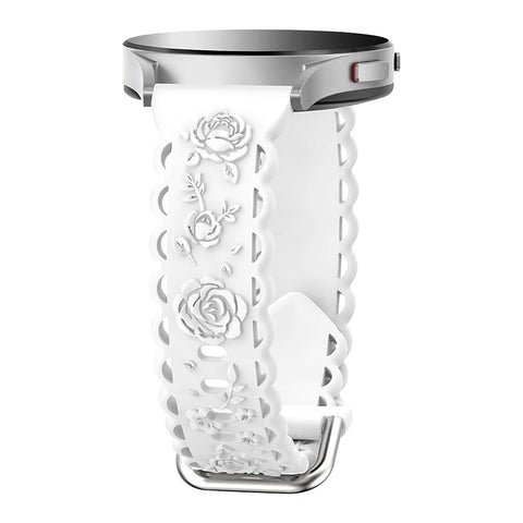 Suitable For 20Mm Flat Silicone Strap With Hollowed Out Rose Style Strap