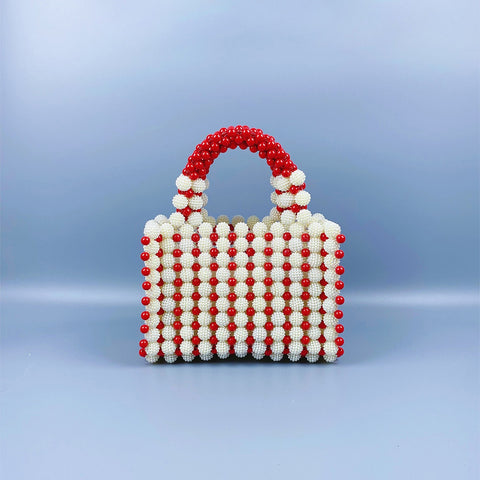 Sac à main de dîner perlé Bayberry Ball Robe Design de niche tissé à la main Sac carré Bayberry perlé