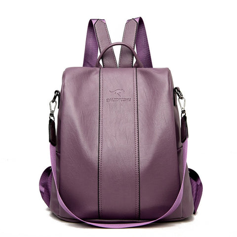 Sac à bandoulière, cuir souple, sac à dos tendance pour femme, sac à dos minimaliste pour étudiant