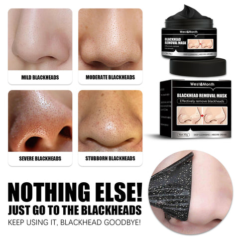 Masque anti-points noirs, masque visage purifiant au charbon actif, peel-off, contre les points noirs