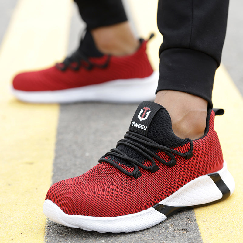 Summer Breathable Labor Insurance Shoes Men's Anti-Smashing Anti-Piercing And Stiff Safety Shoes - Fashionner
