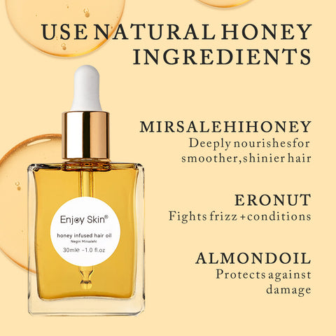 Fournisseur professionnel Huile capillaire au miel pour lisser les cheveux Réparation et sérum capillaire hydratant