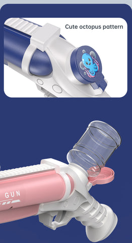 Pistolet à eau électrique à double tube, jouet de plein air pour les jeux d'eau et les batailles