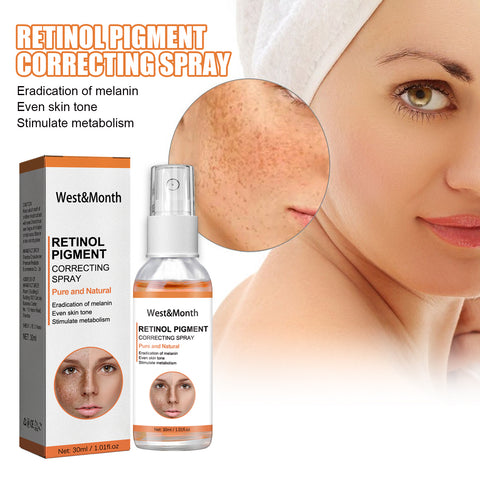 Vaporisateur correcteur de pigmentation au rétinol, vaporisateur hydratant et éclaircissant pour la peau