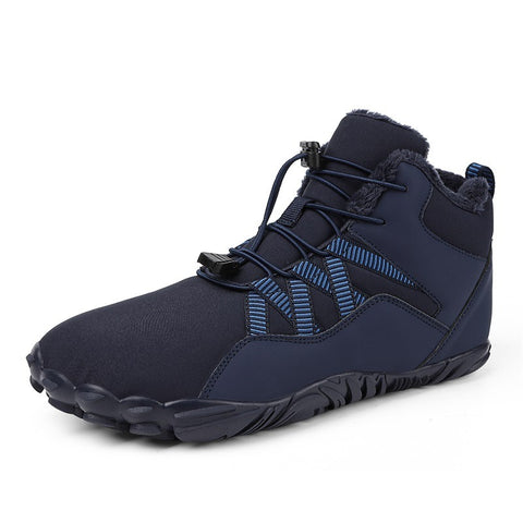 High top snow boots, cross-border new outdoor hiking, camping, and mountaineering shoes, skiing, anti slip, plush, and warm oversized cotton shoes - Fashionner