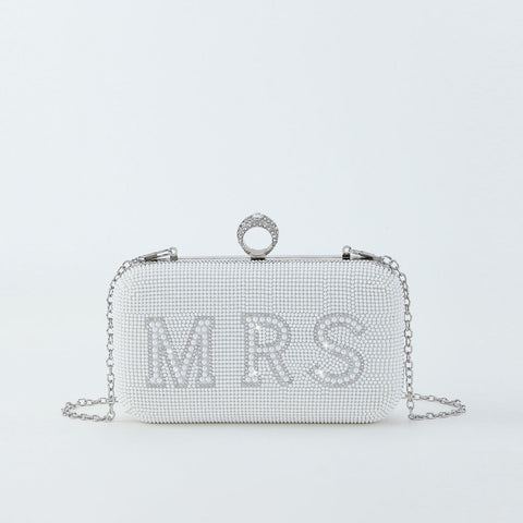 Sacs de soirée pour femmes I Do, pochettes de mariée, perles, bourse de mariage, sac à bandoulière tendance de marque avec chaîne