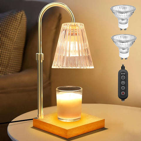 New adjustable timed wax melting lamp with dual purpose lighting function, simple and smokeless  aromatherapy  Candle Warmer Lamp - Fashionner
