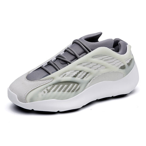 Men Shoes Causal Fashion Coconut Dad Shoes Male Non-slip Sneakers Lace-up Flats Breathable Running Sports Clunky Sneaker - Fashionner