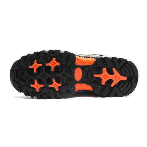 Autumn and Winter Large Men Outdoor Mountaineering Shoes High Top Large Sized Hiking Shoes One Piece Tongue Casual Mountaineer - Fashionner