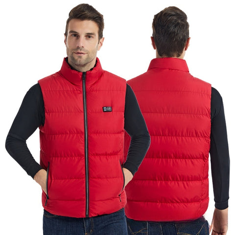 Gilet chauffant intelligent d'hiver, gilet chauffant électrique, rechargeable et chaud, vêtements chauffants électriques anti-froid, corps entier