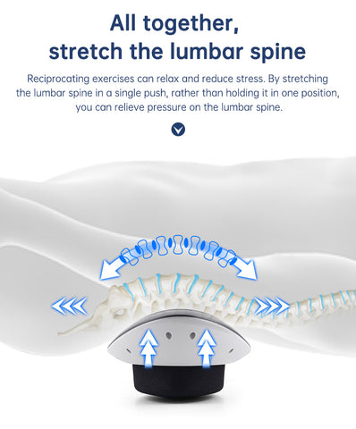 Waist Massager Lumbar Traction Inflatable Hot Compress Back Cervical Stretcher Massage Air Pressure Reduce Relief Pain - Fashionner
