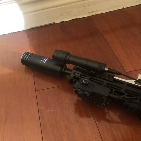 MINI-A2 PEQ15 Laser & IR Tactical Light - 20MM Picatinny Rail Mount, Red/Green Sight for M300/M600