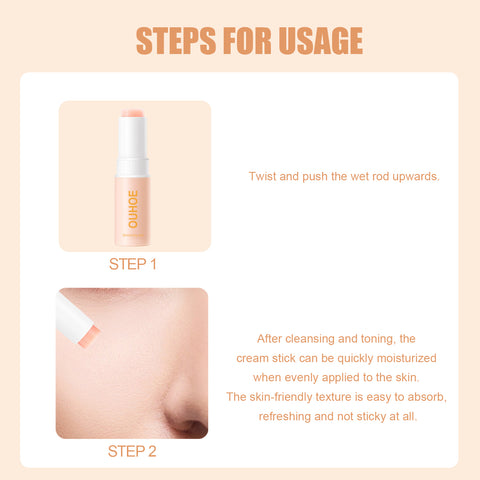 Bâton hydratant anti-rides, hydrate et illumine la peau, réduit les ridules sur le visage et le cou.