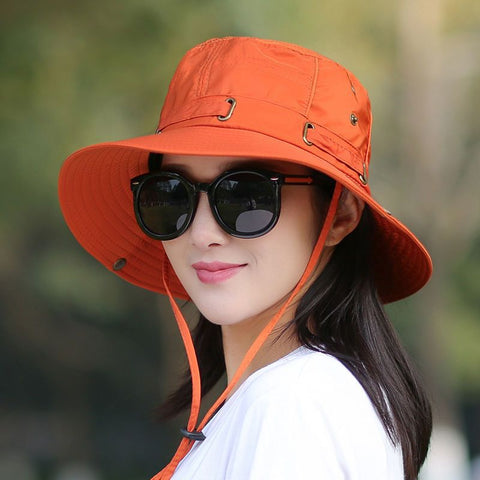 Eight-Button Head Circumference 54-59Cm Foldable Breathable Sun Hat