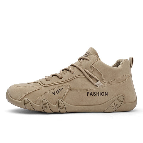 Men's Work Shoes For Construction Site Wear Resistant High Top Board Shoes Sports Casual Work Clothes Fashionable Shoes - Fashionner