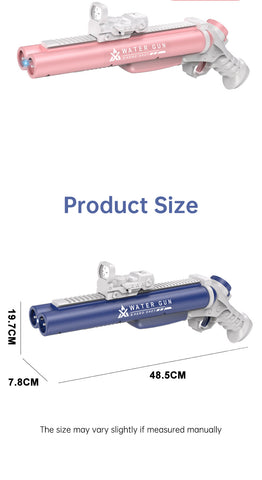 Pistolet à eau électrique à double tube, jouet de plein air pour les jeux d'eau et les batailles