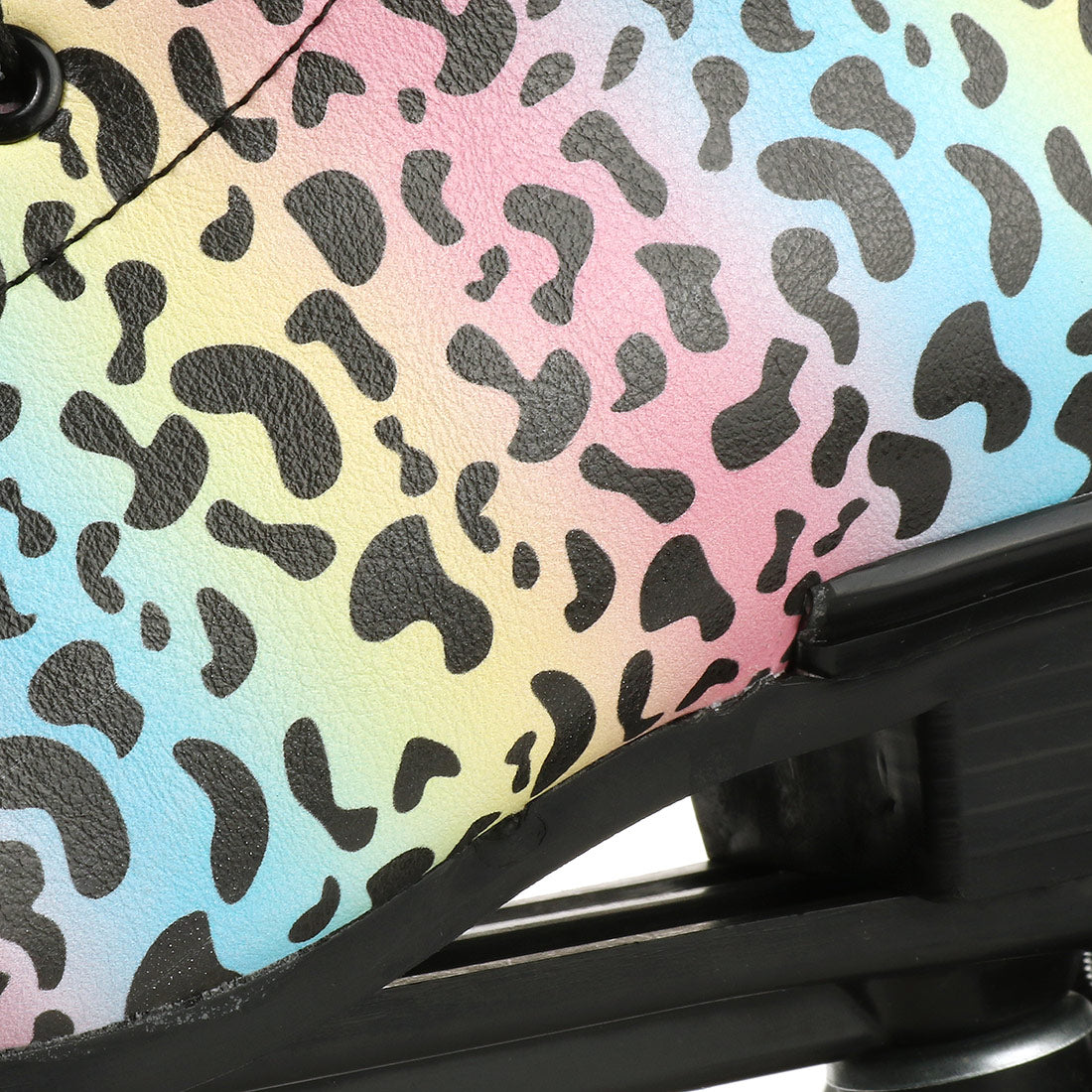 Outdoor Quad Roller Skate Sneaker Skating  Blade Leopard Pattern  Breathable Abec-7 4 Wheels Shoes - Fashionner