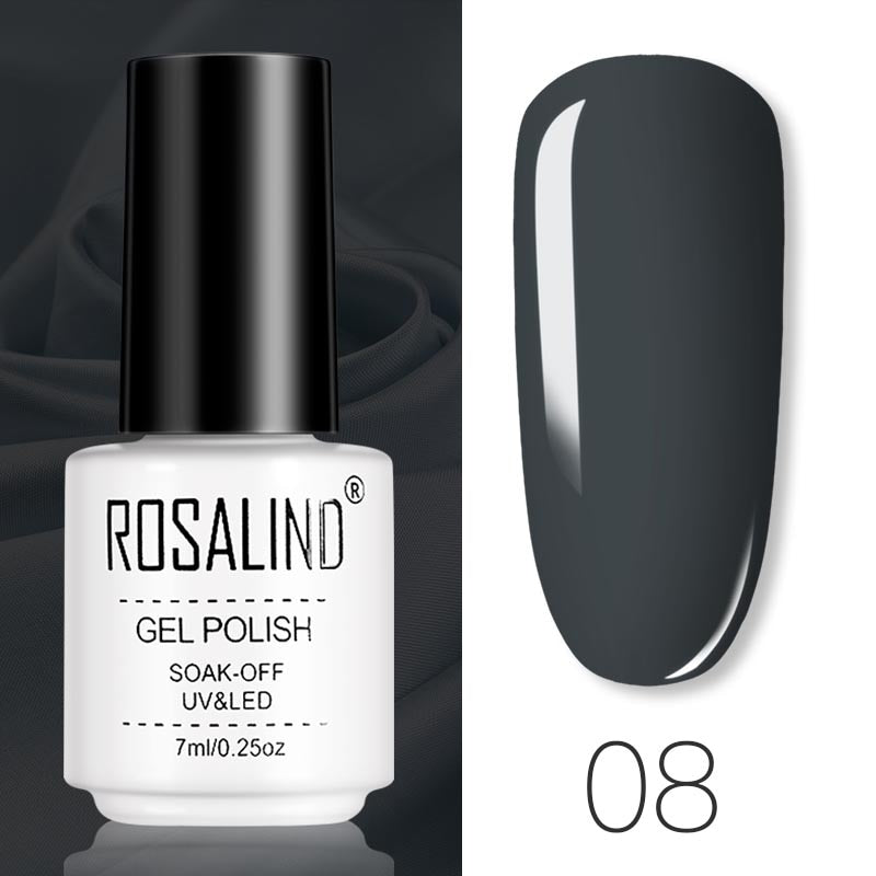 ROSALIND Gel Polish Set Manicure for Nails Semi Permanent Vernis top coat UV LED Gel Varnish Soak Off Nail Art Gel Nail Polish - Fashionner