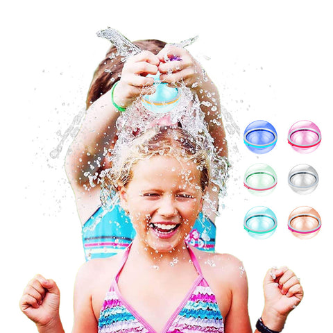 Bataille d'eau à injection d'eau Réutilisable Combat aquatique Bombe à eau à fermeture automatique Jouet pour enfant Ballon d'eau