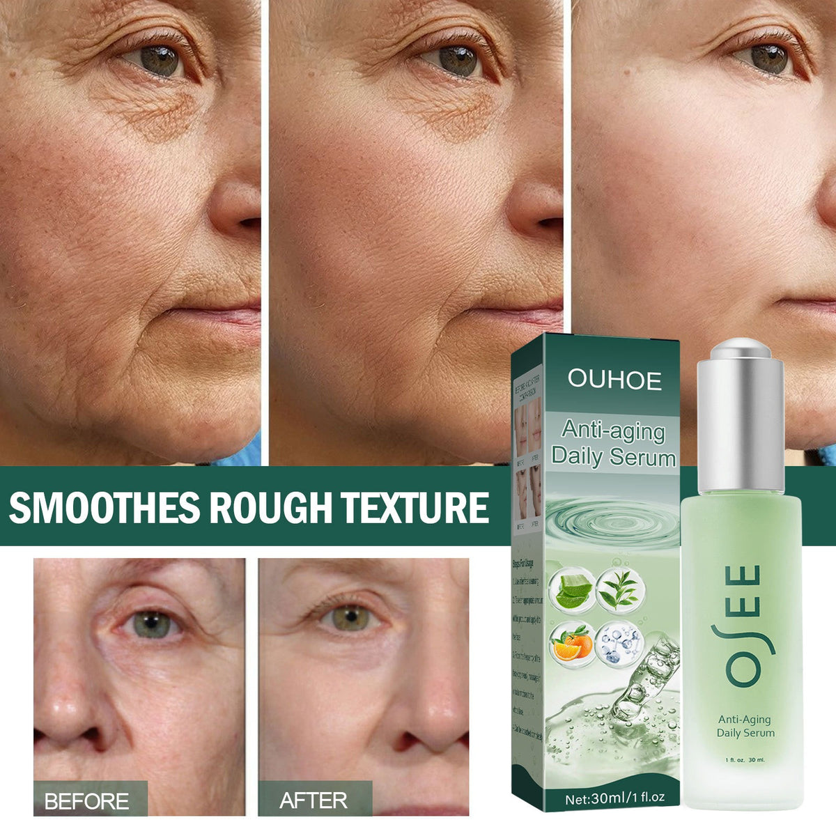 Buy Ouhoe Essence Collagen Replenishing Essence Whitening Freckle Removal Facial Essence Brightening Hydrating Moisturizing online at Fashionner