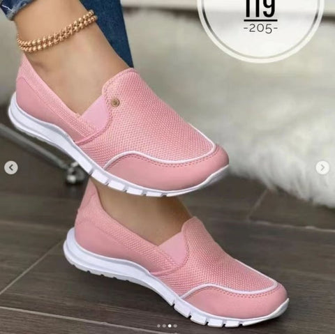 Nouvelles chaussures simples d'été en tissu filet à la mode pour femmes, style Europe et États-Unis, en stock