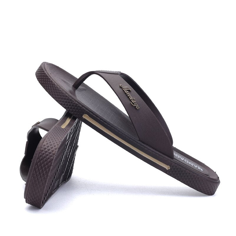 Men shoes Arrival Summer Men Flip Flops High Quality Beach Sandals Anti-slip Zapatos Hombre Casual Shoes Wholesale 43 - Fashionner