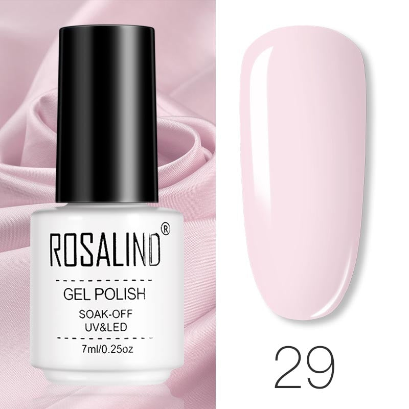 ROSALIND Gel Polish Set Manicure for Nails Semi Permanent Vernis top coat UV LED Gel Varnish Soak Off Nail Art Gel Nail Polish - Fashionner