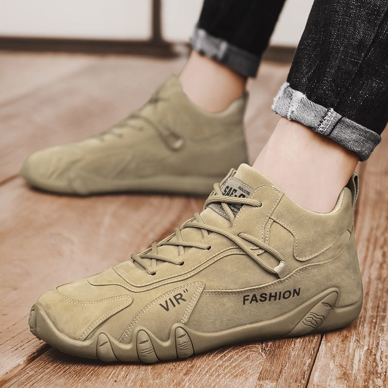 Men's Work Shoes For Construction Site Wear Resistant High Top Board Shoes Sports Casual Work Clothes Fashionable Shoes