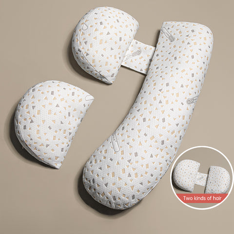 Oreiller de grossesse multifonctionnel et évolutif à probiotiques, confortable pendant la grossesse, oreiller de maternité ajustable