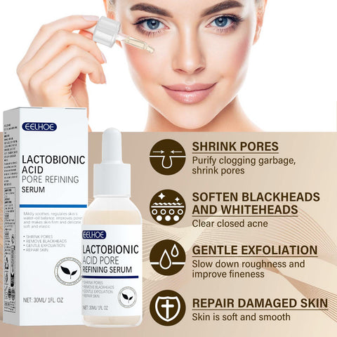 Sérum Affinant les Pores Lactosés, Essentiel pour une Peau Élastique et Délicate, Nettoyant les Points Noirs, Soin de la Peau.