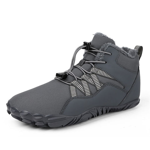 High top snow boots, cross-border new outdoor hiking, camping, and mountaineering shoes, skiing, anti slip, plush, and warm oversized cotton shoes - Fashionner