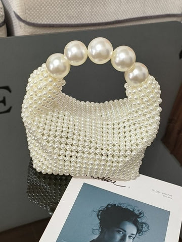Sac de soirée tissé à la main, sac à perles, grand sac à perles, nouveau sac à main d'été tendance