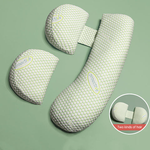 Oreiller de grossesse multifonctionnel et évolutif à probiotiques, confortable pendant la grossesse, oreiller de maternité ajustable