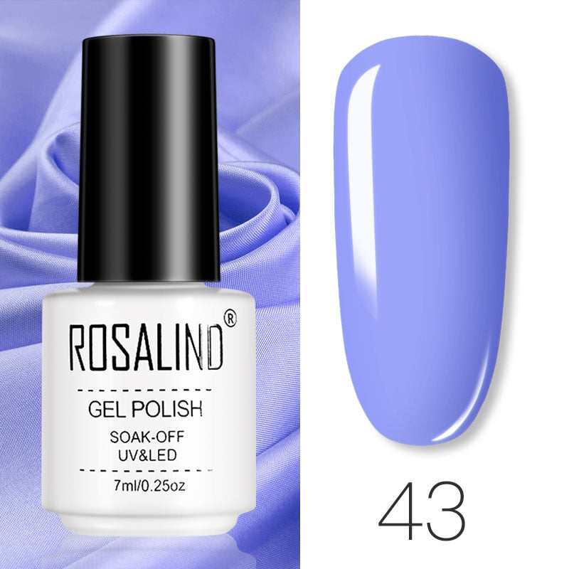 ROSALIND Gel Polish Set Manicure for Nails Semi Permanent Vernis top coat UV LED Gel Varnish Soak Off Nail Art Gel Nail Polish - Fashionner