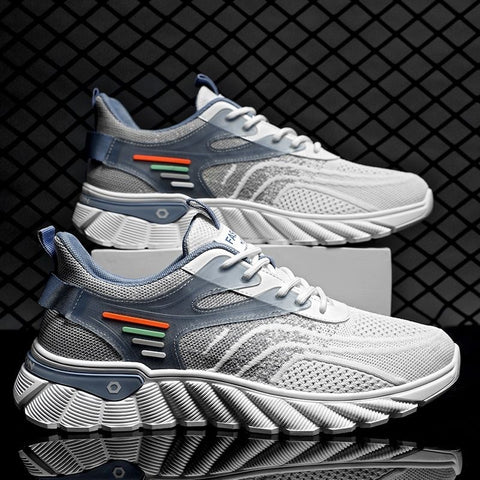 Coconut Men's Shoes Summer Breathable Mesh Shoes Men's Korean Version Versatile Thick Sole Sports Casual Running Shoes - Fashionner
