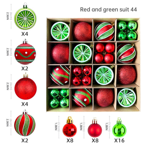 Décoration de Noël 6cm boule électrolytique boule en plastique boule peinte de forme spéciale cadeau de boule de Noël pendentif de sapin de Noël