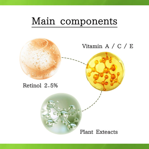 Retinol Serum, Face Anti-Wrinkle Firming Brightening Soft And Smooth Skin Serum