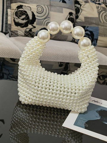 Sac de soirée tissé à la main, sac à perles, grand sac à perles, nouveau sac à main d'été tendance