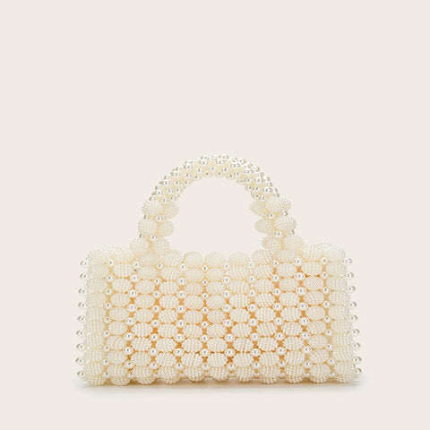 Sac à main de dîner perlé Bayberry Ball Robe Design de niche tissé à la main Sac carré Bayberry perlé
