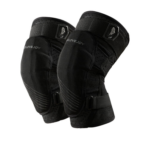 Genouillères de ski professionnelles en EVA épaissi pour l'extérieur, protection antichoc pour le patinage à roulettes, équipement de protection à double sangle