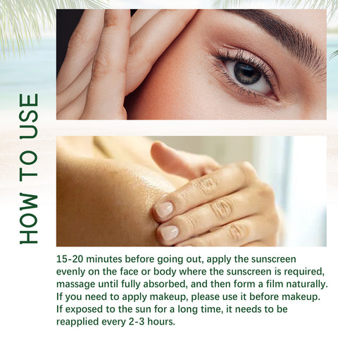 Aloe Vera Protective Cream, Hydrating Fresh Isolating Uv Protection Cream