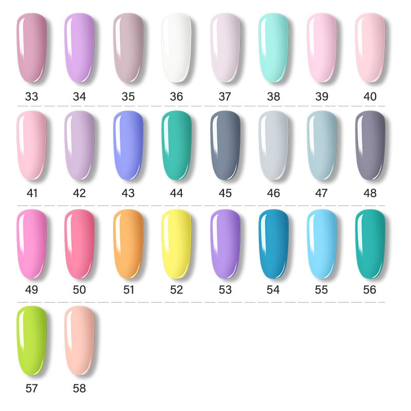 ROSALIND Gel Polish Set Manicure for Nails Semi Permanent Vernis top coat UV LED Gel Varnish Soak Off Nail Art Gel Nail Polish - Fashionner
