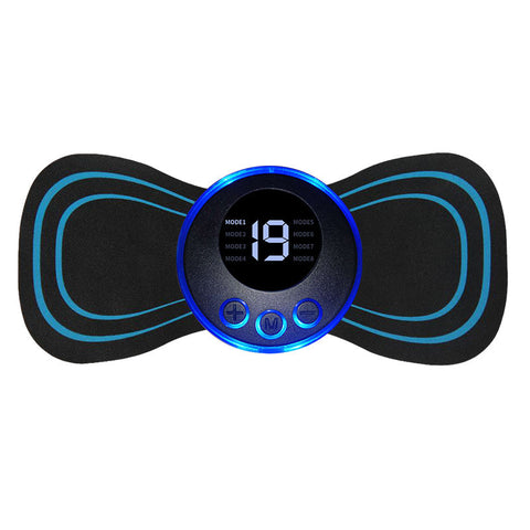 EMS Masseur de Cou à Impulsion Électrique Patch de Massage Cervical Autocollant Dorsal Stimulateur Musculaire Portable Soulagement de la Douleur Relaxation Masseur