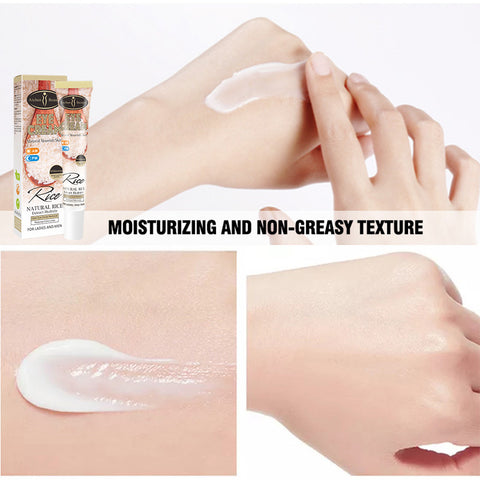 Crème Contour des Yeux au Riz Pour Éliminer les Poches et les Cernes, Atténuer les Ridules et Raffermir la Peau