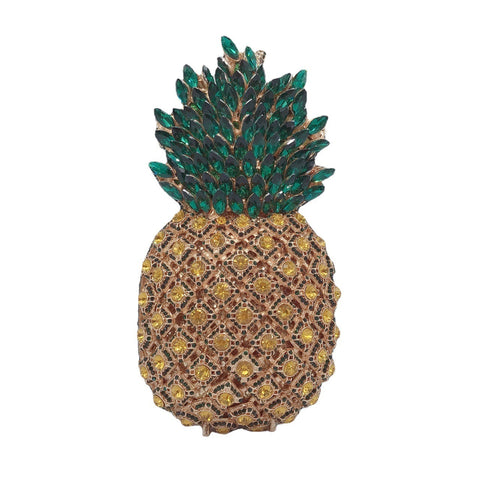 Pochette de Soirée Diamant Ananas Sac à Main Entièrement Diamanté pour Fête ou Banquet
