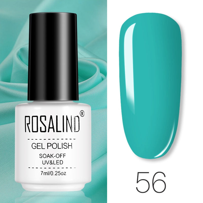 ROSALIND Gel Polish Set Manicure for Nails Semi Permanent Vernis top coat UV LED Gel Varnish Soak Off Nail Art Gel Nail Polish - Fashionner