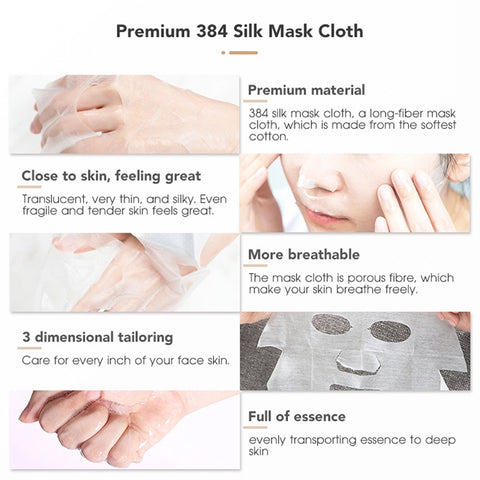 Masque de Riz Visage Rides Fines Hydratant Dessalement Éclaircissant Peau Masque de Riz Produits de Soin pour la Peau