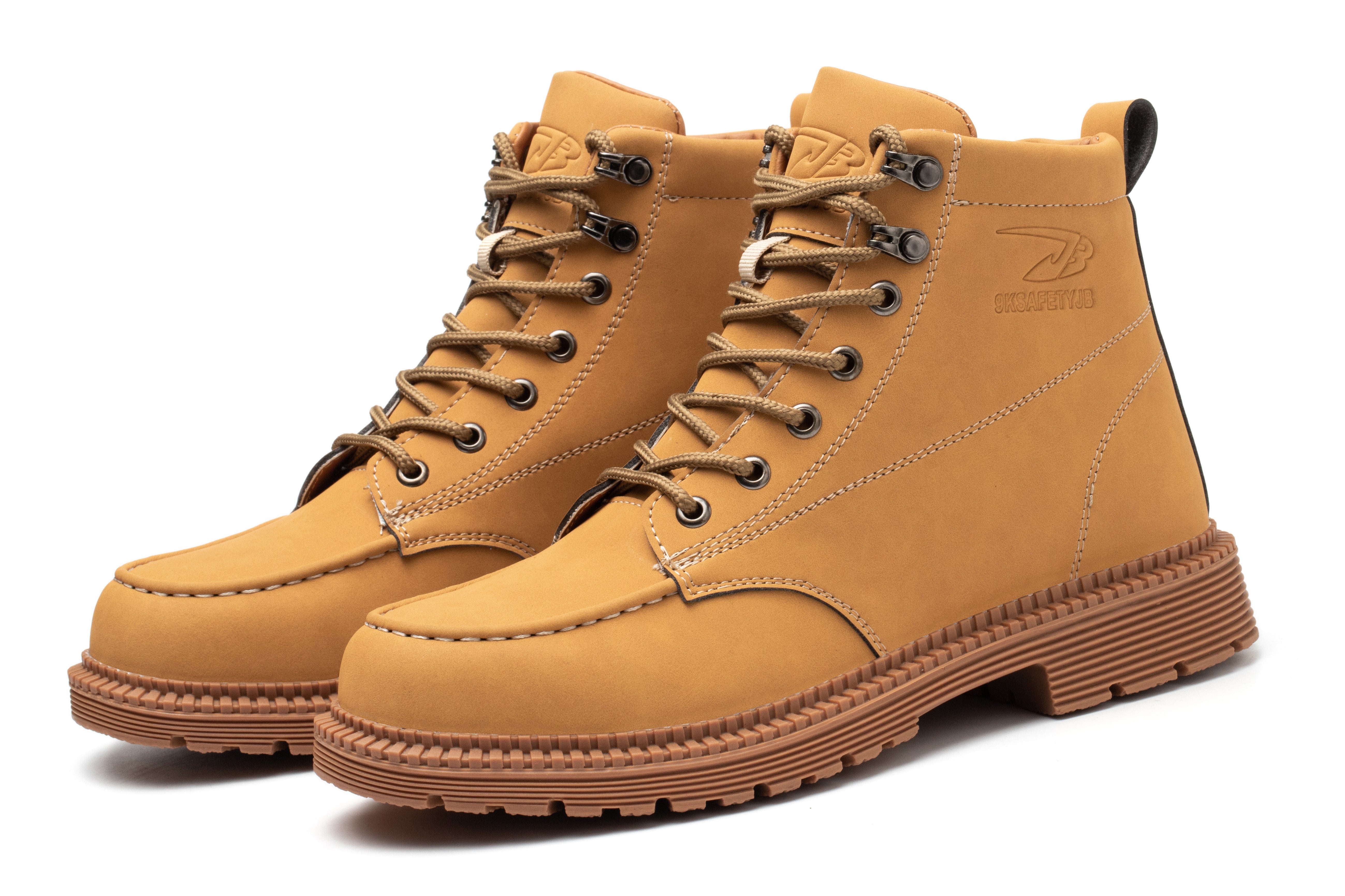 Comfortable And Durable Work Shoes Microfiber Leather Safety Shoes Men's Anti Smash And Anti Puncture Work Shoes - Fashionner