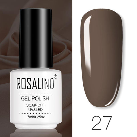ROSALIND Gel Polish Set Manicure for Nails Semi Permanent Vernis top coat UV LED Gel Varnish Soak Off Nail Art Gel Nail Polish - Fashionner